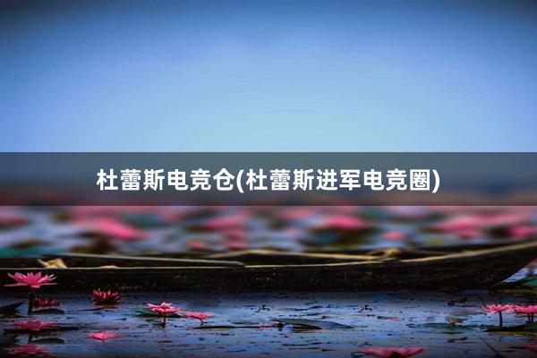 杜蕾斯电竞仓(杜蕾斯进军电竞圈)