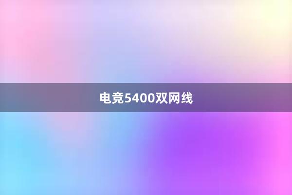 电竞5400双网线