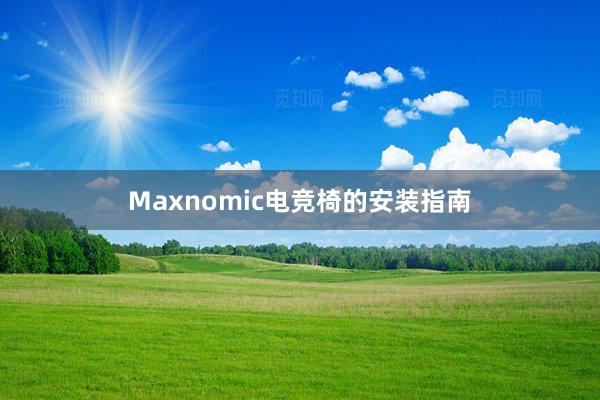 Maxnomic电竞椅的安装指南